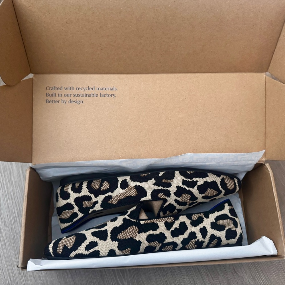 Leopard Print Women's Loafers - Picture 7 of 8